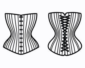 Vintage Corset Designs Gracefully Presented A Symphony of Fashion and Timeless Elegance, a Whimsical Journey Through the Silhouette of Iconic Apparel