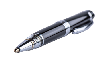 Close Up Black Ballpoint Pen