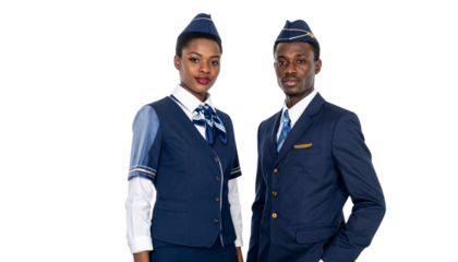 Untitled design - Flight Attendant Duo Bundle, Two Variations, isolated on transparent background.