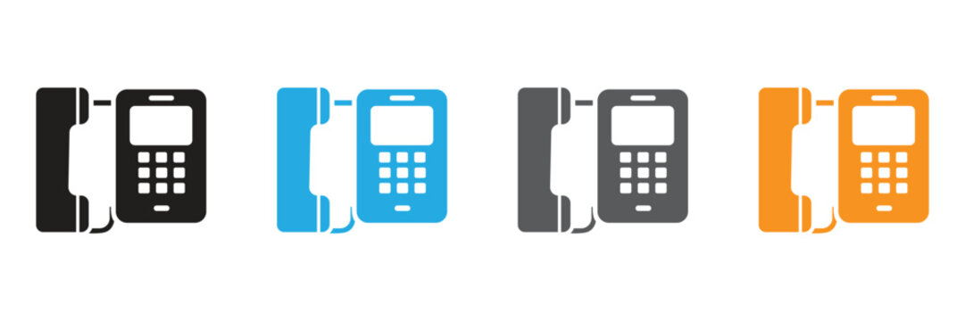 Versatile telephone icons in a variety of colors offer instant visual appeal. Ideal for websites, apps, and presentations, these icons represent clear, concise communication.