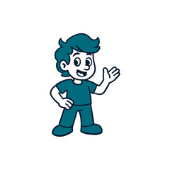 Fototapeta premium cartoon character vector style