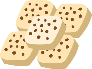 cookies isolated on white background