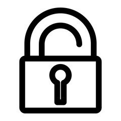 vector lock icon, lock and key