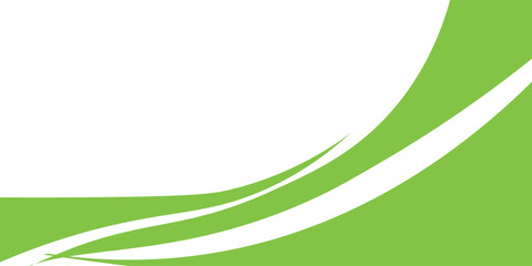 Abstract minimal background with green gradient. Dynamic wave banner background with soft green color. vector