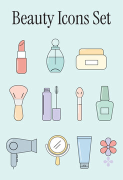 Beauty Icons Set