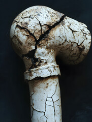 Textured Surface of Damaged Wastewater Pipe