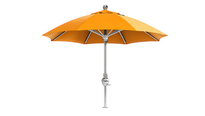 Orange Patio Umbrella on Transparent Background