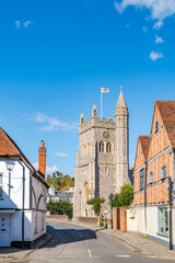 View of the 13th century St. Mary's Parish Church in Old Amersham, UK © beataaldridge