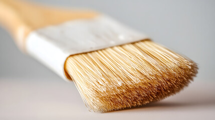 Macro Shot of Professional Paintbrush Bristles