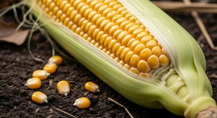 Fresh Corn on the Cob Image.