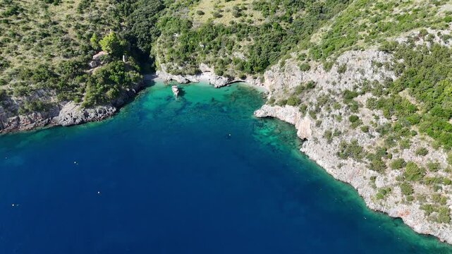 The beautiful and famous Baia degli Infreschi, near Marina di Camerota, Cilento, Campania, Italy.