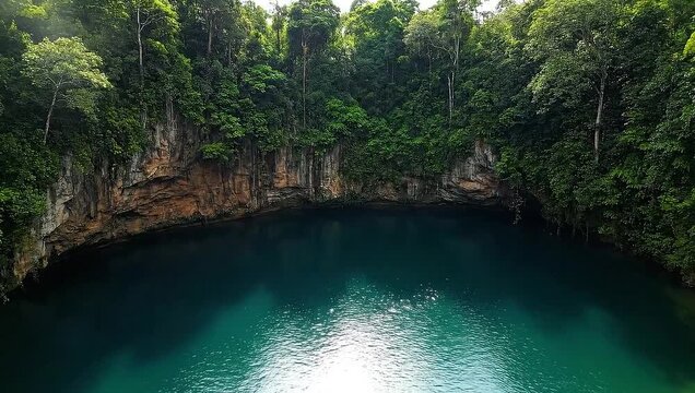&ldquo;Aerial Timelapse of Cenote Ik Kil &mdash; Lush Sinkhole in Yucat&aacute;n&rdquo;