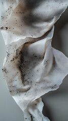 Macro Shot of Frayed and Worn Cloth Edge