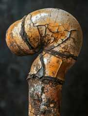 Rusted and Broken Cast Iron Plumbing Elbow