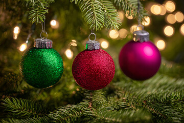 Fototapeta premium christmas tree decoration