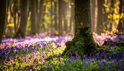 Beautiful Spring Forest Floor.