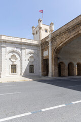 16th century Tower of Earth Doors, main Earth Gate to old town, Cadiz, Spain, Andalusia