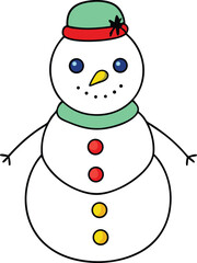 snowman with hat