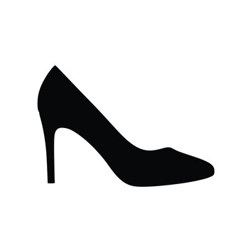 Classic Court Shoe Silhouette Vector &ndash; Simple Women&rsquo;s High Heel