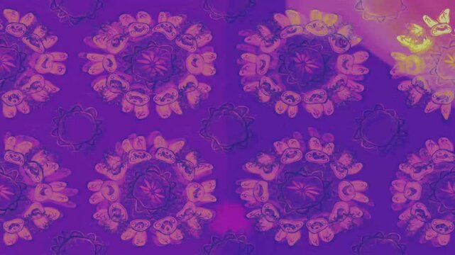 vintage wallpaper with floral pattern