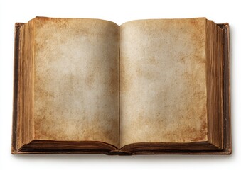Fototapeta premium Open antique book, aged pages (6)