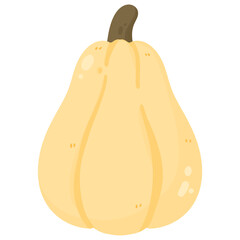 Yellow pumpkin, autumn decoration 