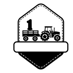 Tractor Alphabet Number Svg Vector