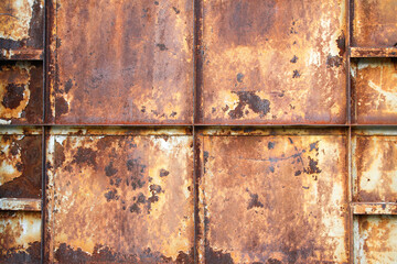 Surface of the old iron plate is rusty background