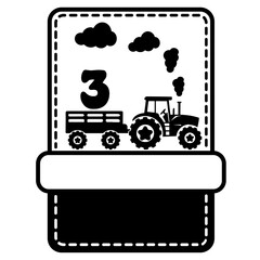 Tractor Alphabet Number Svg Cut File, Tractor Vector
