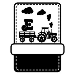 Tractor Alphabet Number Svg Vector