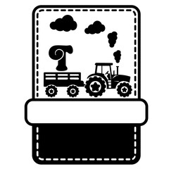 Tractor Alphabet Number Svg Cut File, Tractor Vector