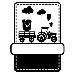 Tractor Alphabet Number Svg Vector