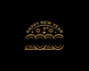 simple new year logo design