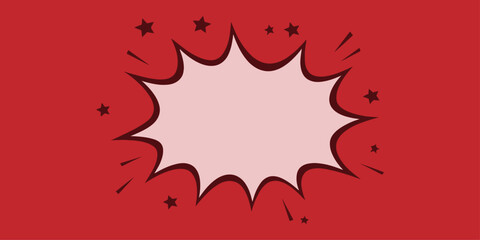 explosion in comics book style background. pop art splash. thunder lightning bolts for a dramatic dialog. Creative Comic Style Speech Bubble, Dynamic Burst Elements. Black and White Comic Doodle set