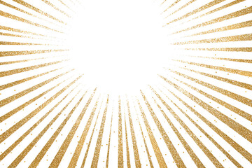 Obraz premium Vintage gold sunburst rays retro background shine abstract geometric burst radiant. Isolated on transparent.