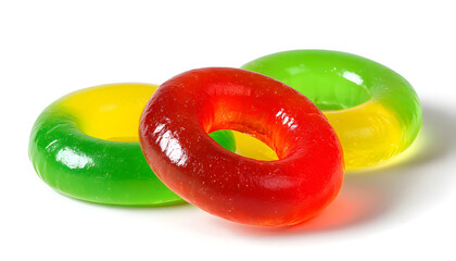 Gummy rings shaped cutter, isolated on white background