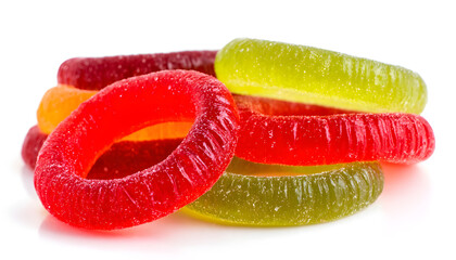 Gummy rings shaped cutter, isolated on white background