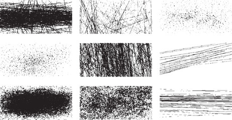 Grainy Sand Texture &ndash; Wavy Stippled Gradient Grunge Noise Dot-work, Black Speckles & Particles Scratched Grunge Urban Background Texture &ndash; Dust Overlay, Distress & Grainy Effect, Distressed