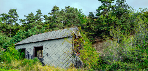 ruine au milieu de la nature