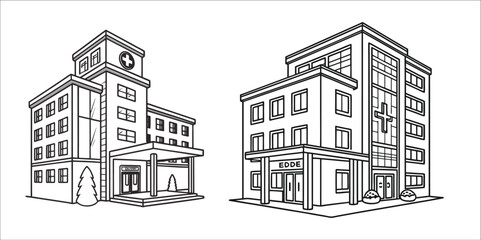 Healthcare & Medical Line Icons Pack – Doctor, Hospital, Ambulance, Medicine, Heartbeat, Syringe, Thermometer, Hygiene Vector Set