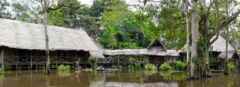 House on the Amazon River, Iquitos, Peru
