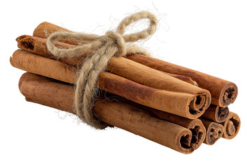 cinnamon sticks isolated on transparent background
