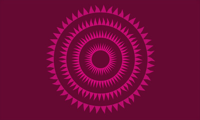 Abstract pink background with a psychedelic spiral floral pattern, resembling a decorative mandala