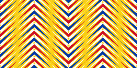 chevron filipino flag line pattern design. vector illustration