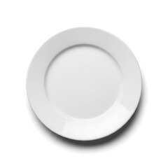 Empty White Dinner Plate.