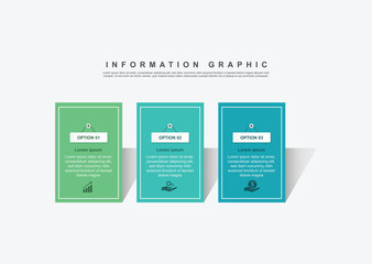 3 step infographic design. schedule concept with paper layout. can be used for workflow illustration