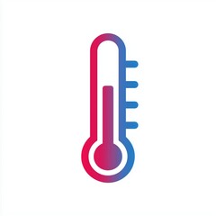 Thermometer weather climate temperature symbol illustration isolated on white background
