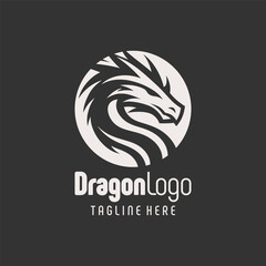 Bold Dragon Illustration Logo Design