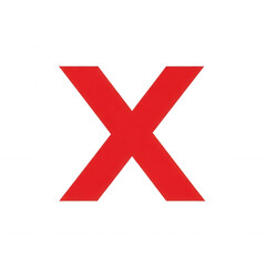 Bold red cross against black background isolated on a transparent background symbol mark