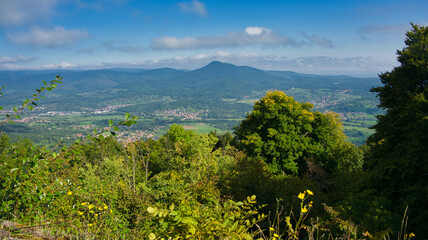 Landschaft beim Chateau Frankenbourg  in den Vogesen